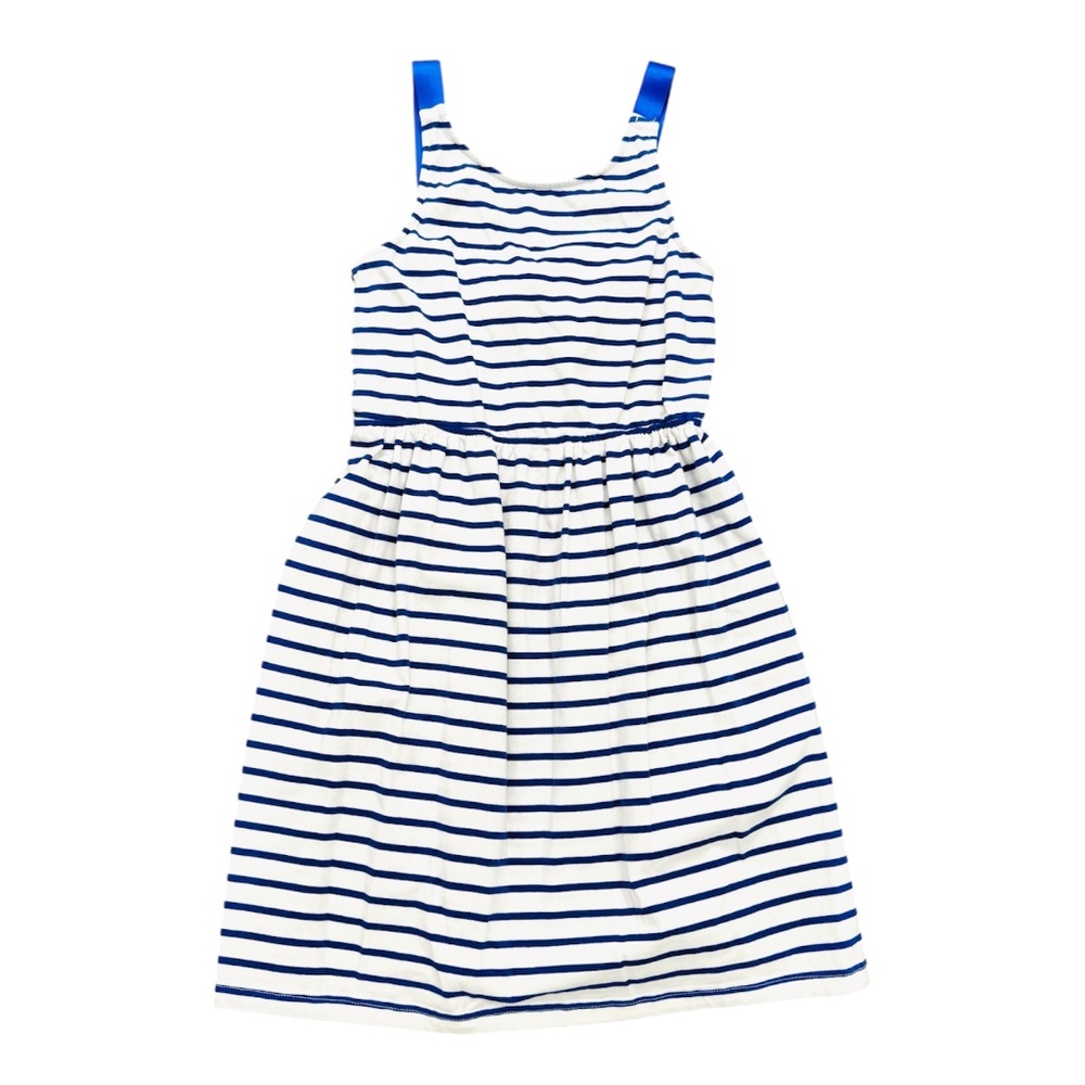 Molly Bracken Cobalt Striped Back Cutout Dress